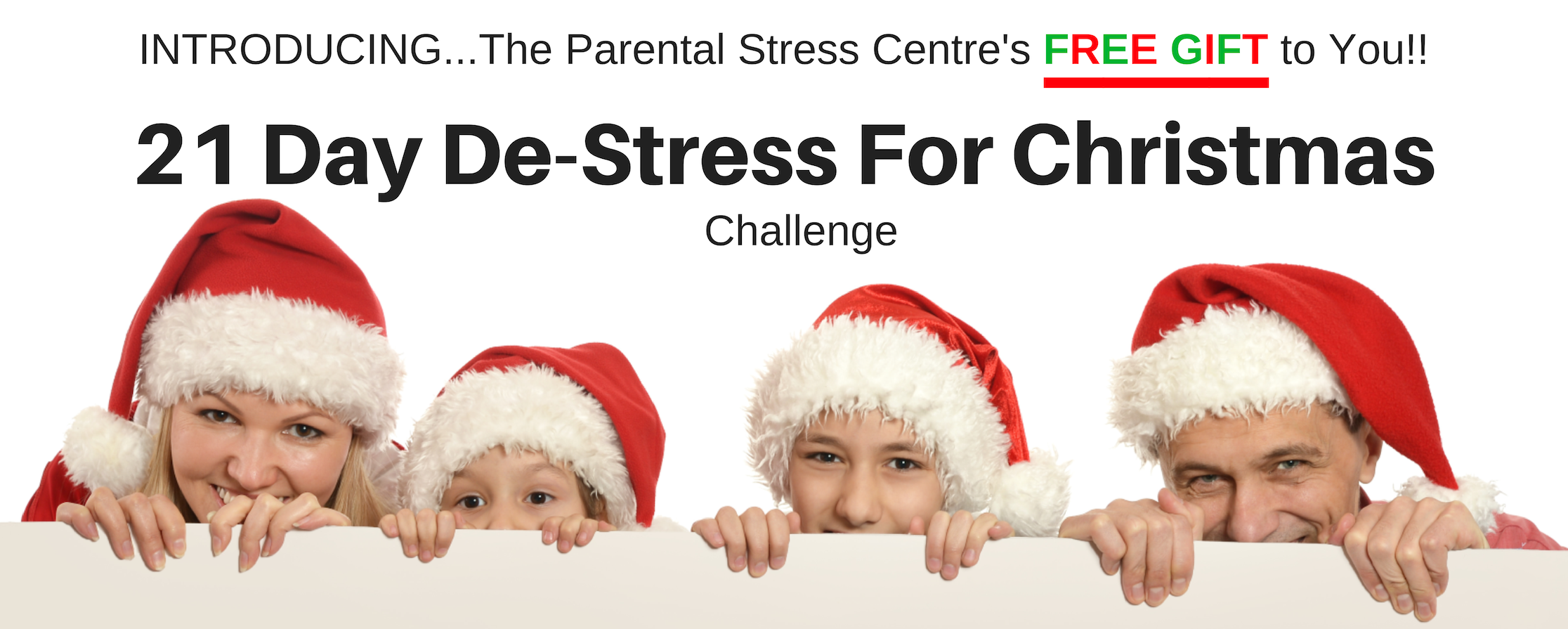 21 Day De-Stress For Christmas Banner