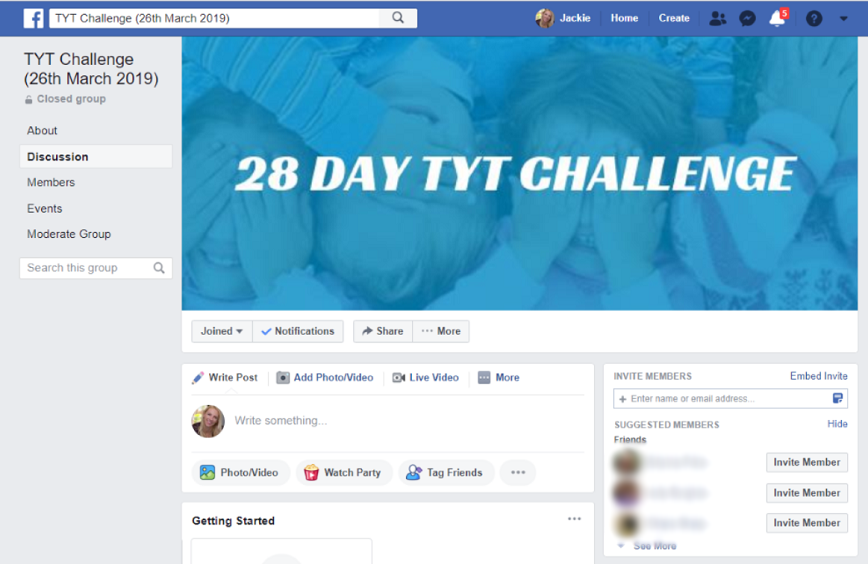 TYT Facebook Group Actual pic