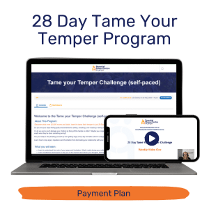 28-Day Tame Your Temper Challenge (Payment Plan) - Special Webinar Discount