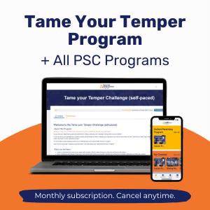 28-Day Tame Your Temper Challenge + All PSC Programs (Monthly Subscription)